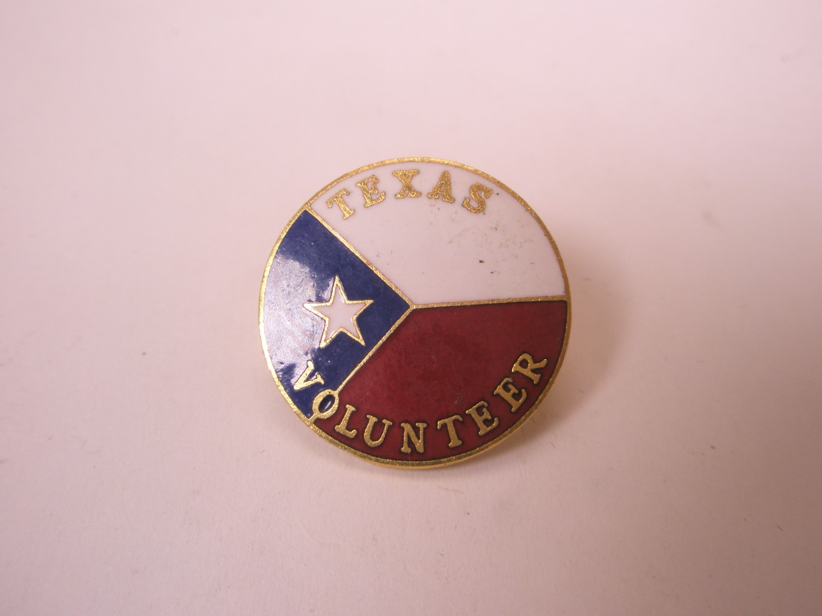 Texas Volunteer Lone Star State of Vintage Tie Tack Lapel Pin x105