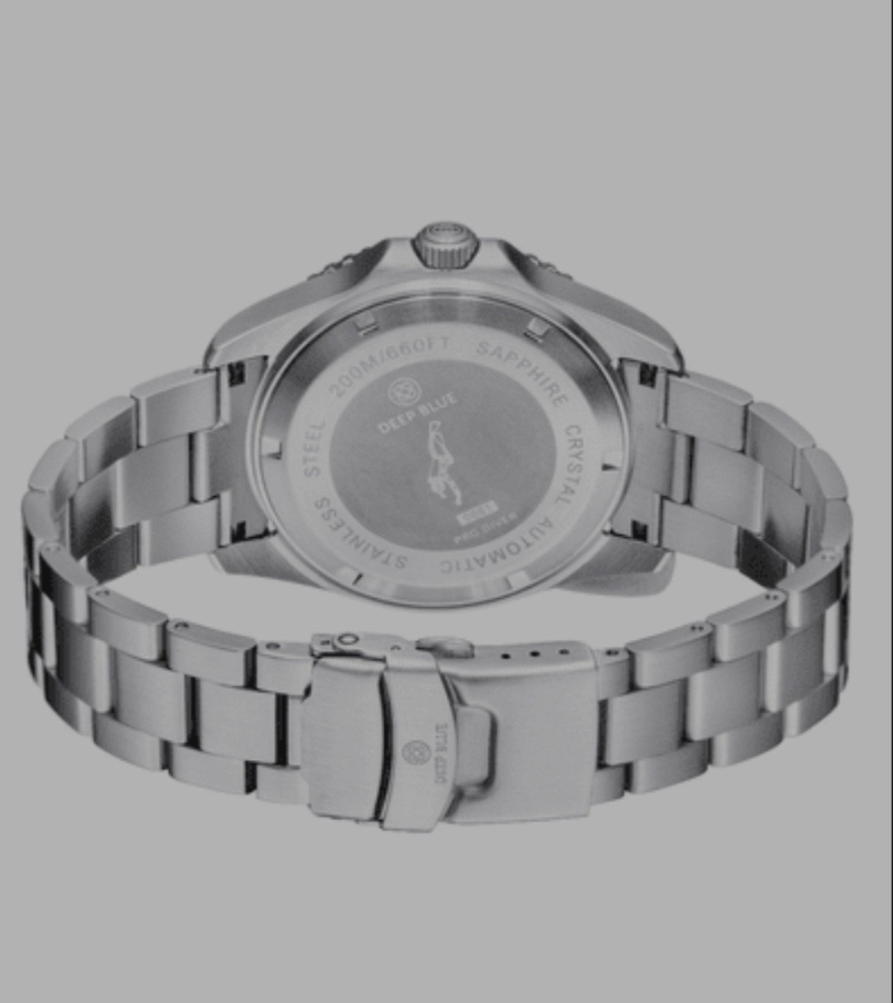 DEEP BLUE WATCH-PRO DIVER 200 BLUE/BLACK GRADIANT DIAL 42.5MM AUTO/OYSTER BAND