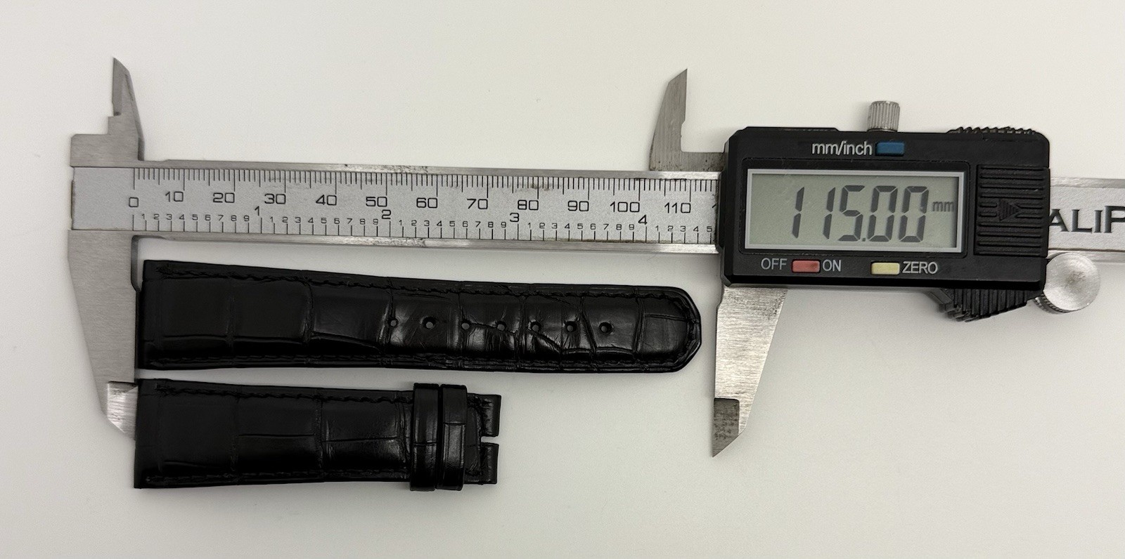 A. Lange & Sohne 22mm x 18mm Black Alligator Watch Strap Band Authentic OEM