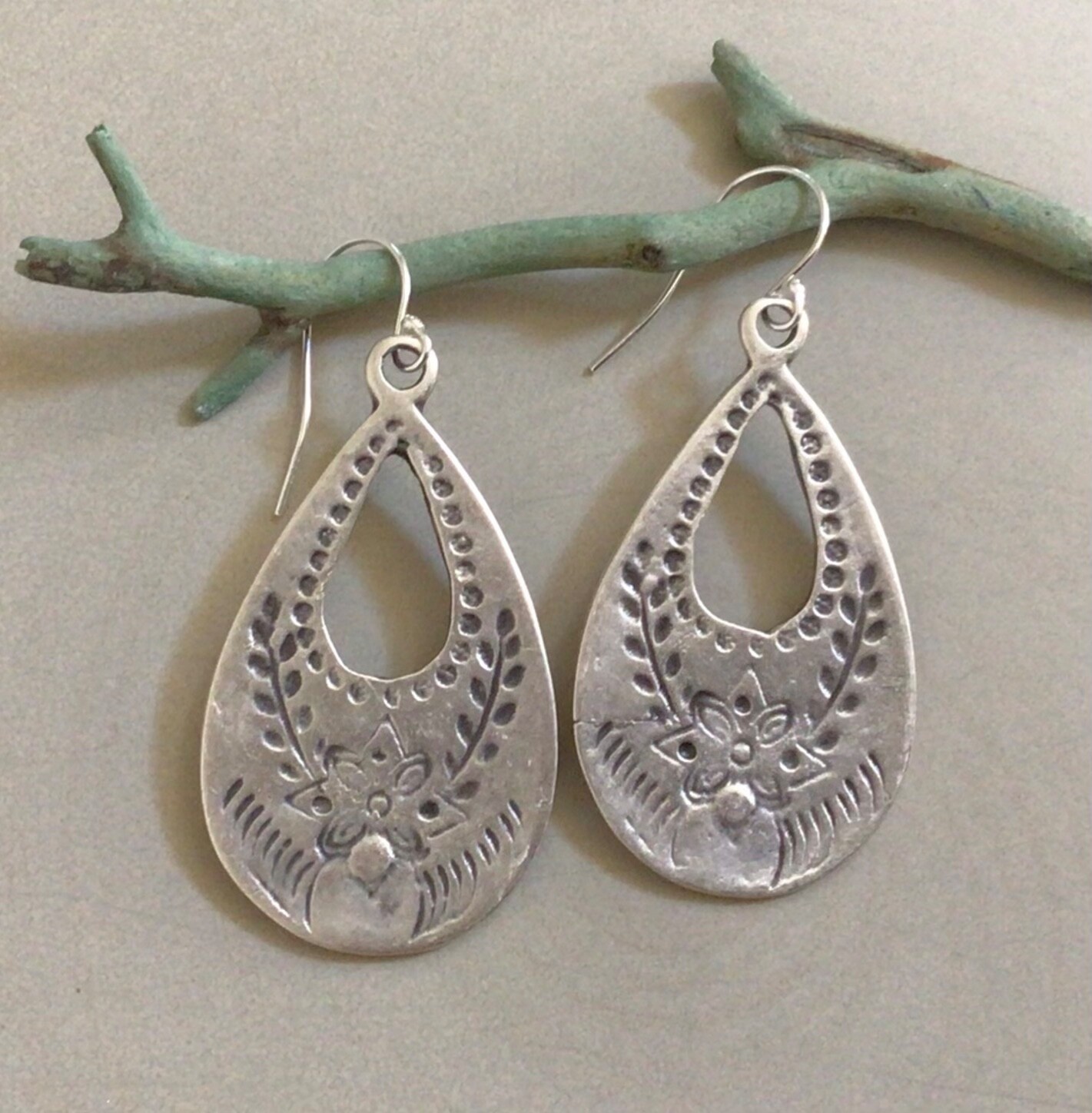 Artisan Jewelry Sterling Silver Sundance Charm Earrings