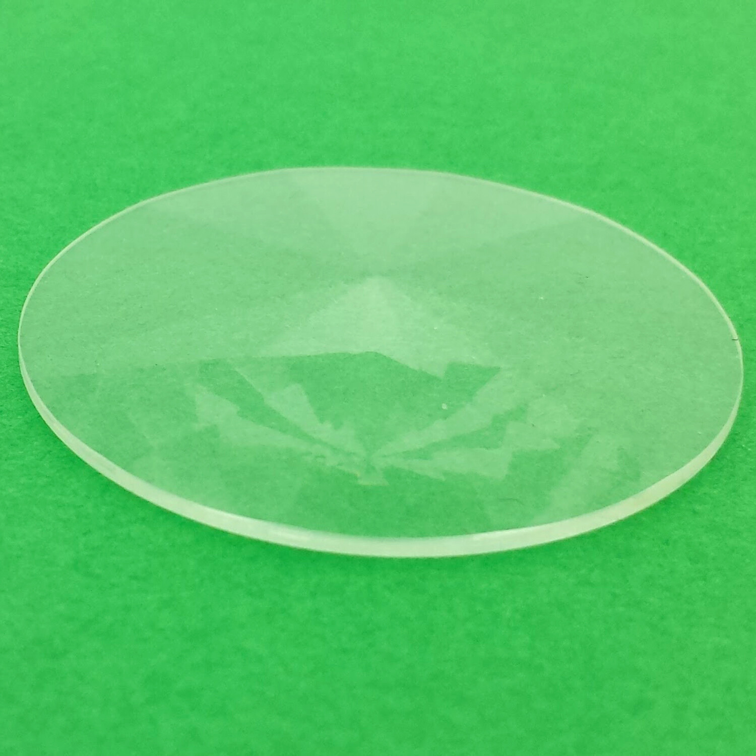 Watch Crystal Round Prism Faceted Pyramid Style Mineral Glass 22.5 24.5 30.0