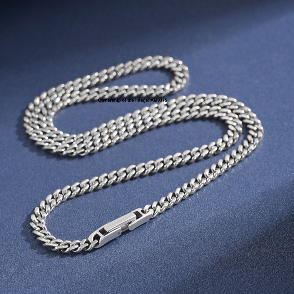 Solid 925 Sterling Silver Necklace 5mm Curb Link Chain For Men 19.7-25.6inch