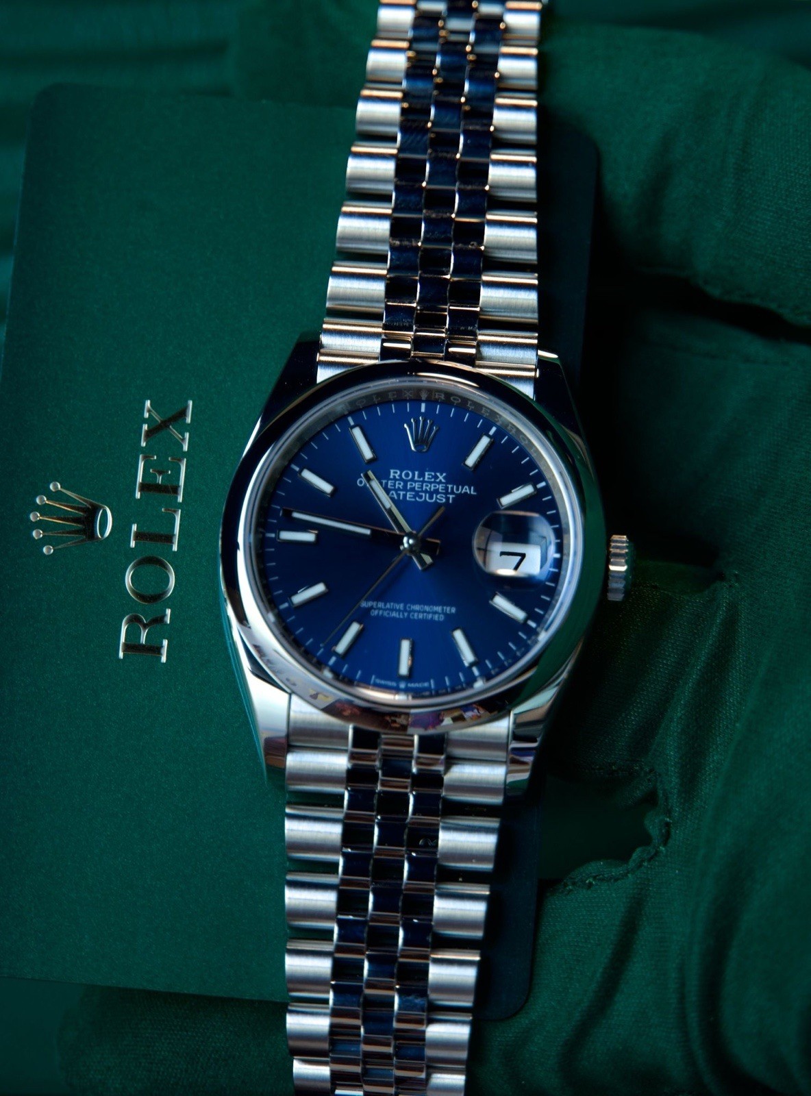 Rolex Datejust 36 “Blue Dial” COMPLETE SET 126200
