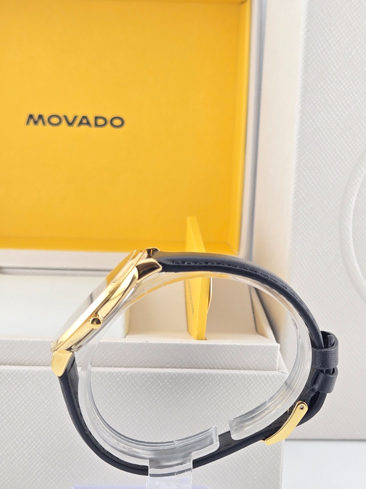 Movado Ultra Slim Women’s Black Dial Watch Refurbished – 0607091 ($795 MSRP)