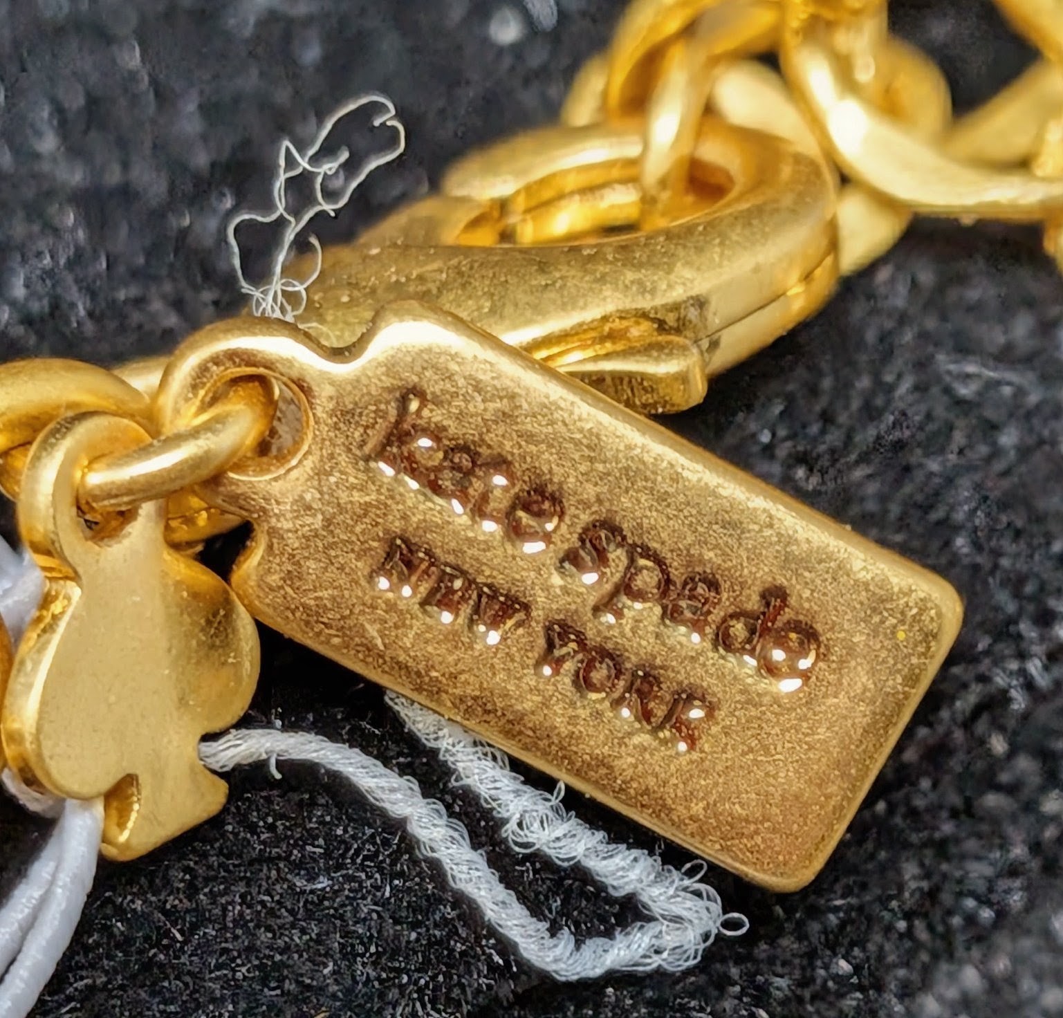 Kate Spade New Old Stock NOS Gold Tone And CZ Fashion Necklace.