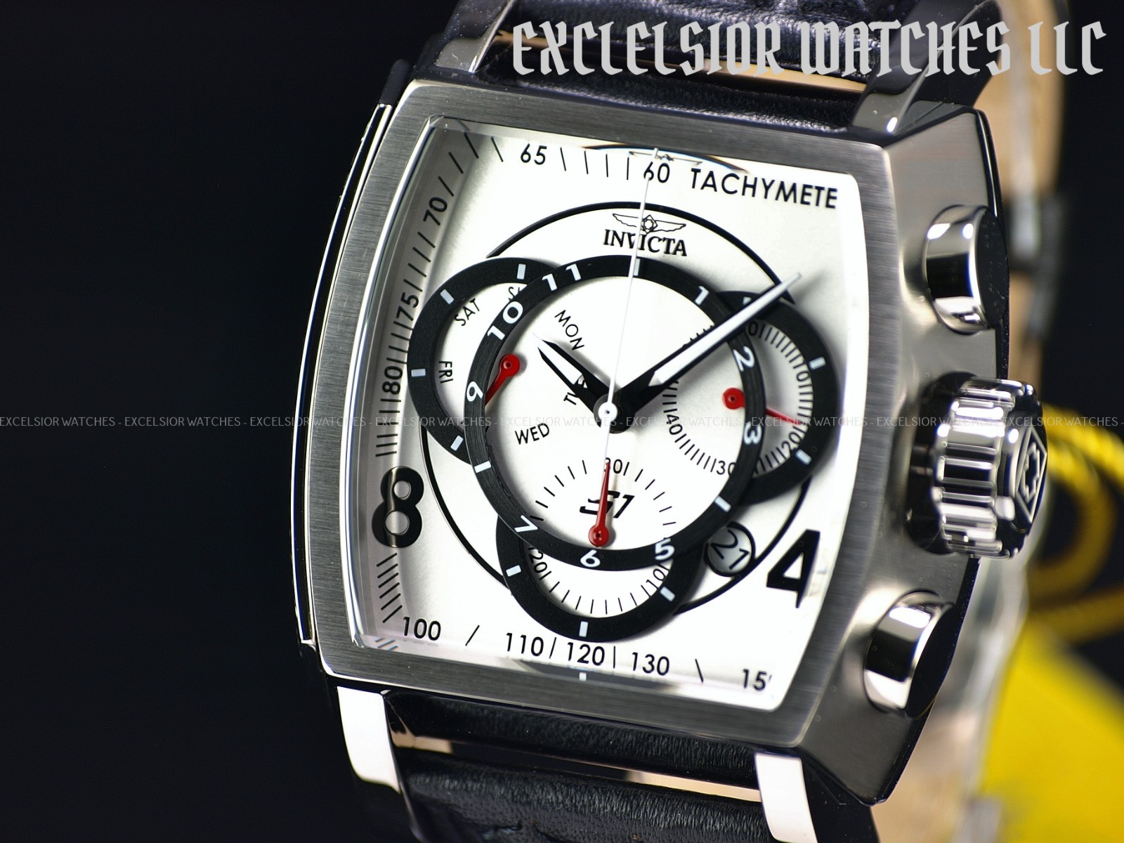 NEW Invicta Men 48mm S1 Rally SWISS Z60 Chrono SILVER DIAL Stainless St. Watch