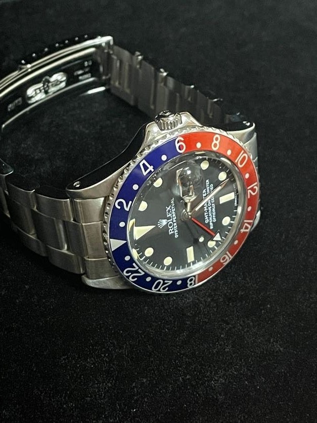 1966 Rolex Pepsi GMT-Master 1675 Black Matte Dial SS Oyster No Papers 40mm