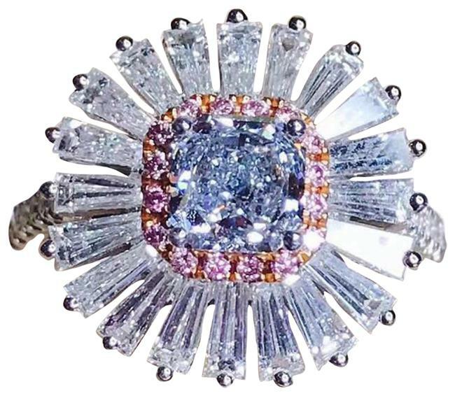 Fancy Blue Diamond Even Internally Flawless 0.81ct Ring