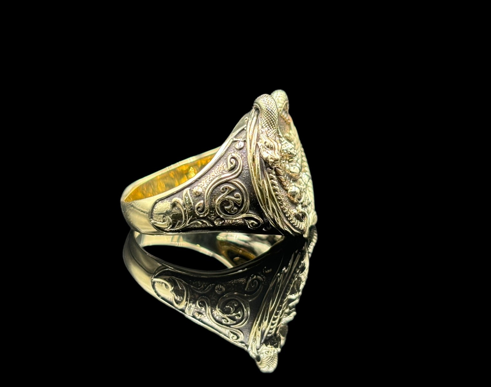 Garuda Phayakrut Ring Thai Amulet Biker Brass Jewelry