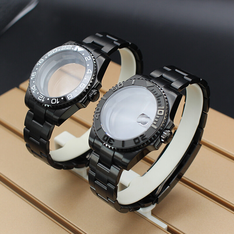 40mm Watch Cases 20mm Strap Sterile Sapphire Glass Fit Nh35 Nh36 Nh38 Movement