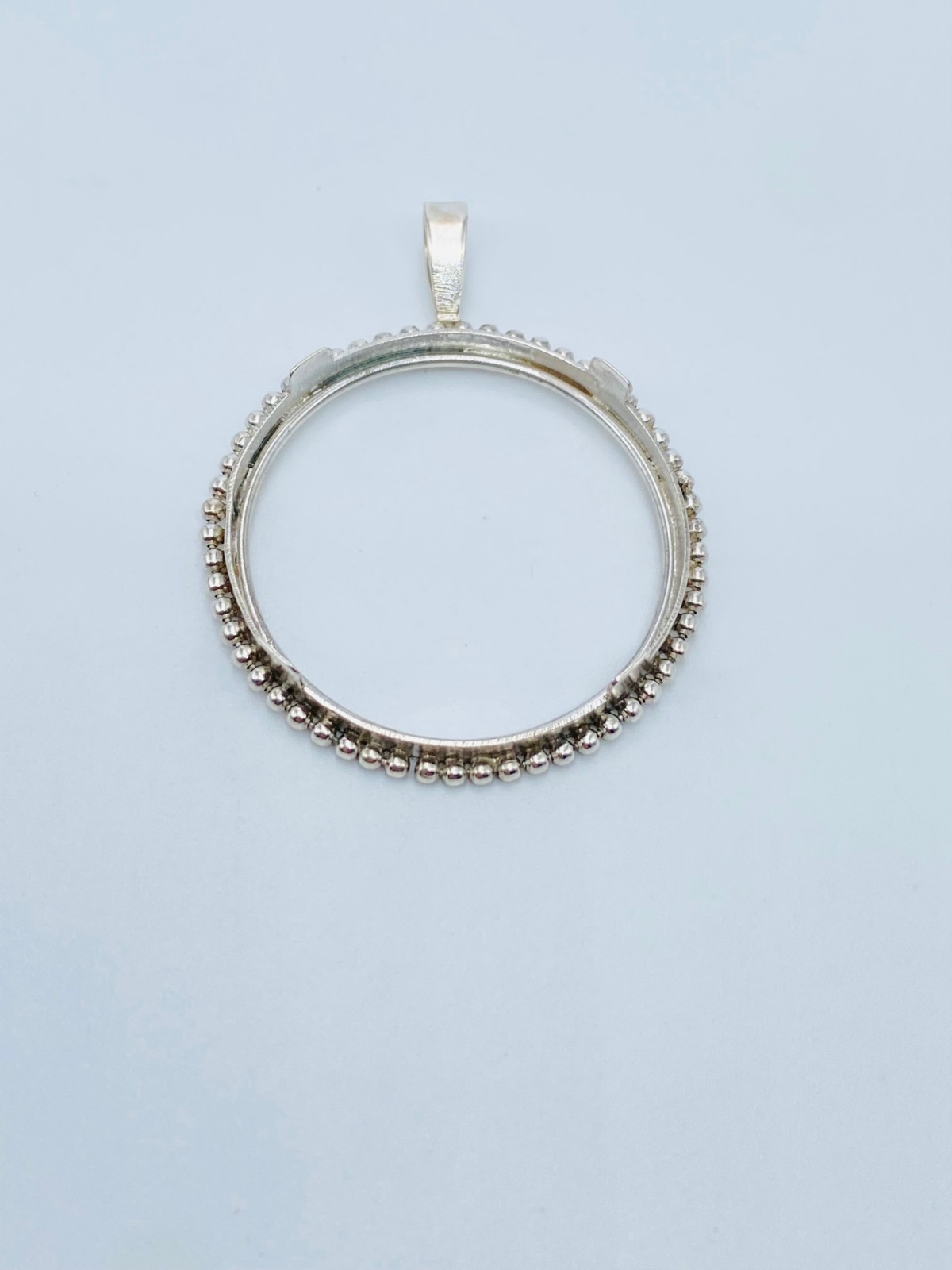 925 Solid Sterling Silver Round Pendant Blank Bezel Holder Coin Handmade