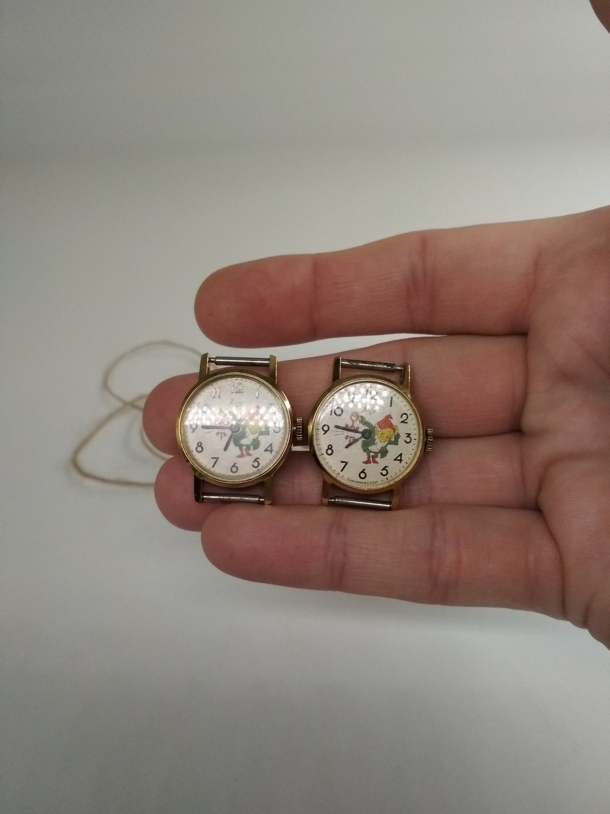 2 Soviet mechanical children’s wristwatches Luch, Made in USSR, *339