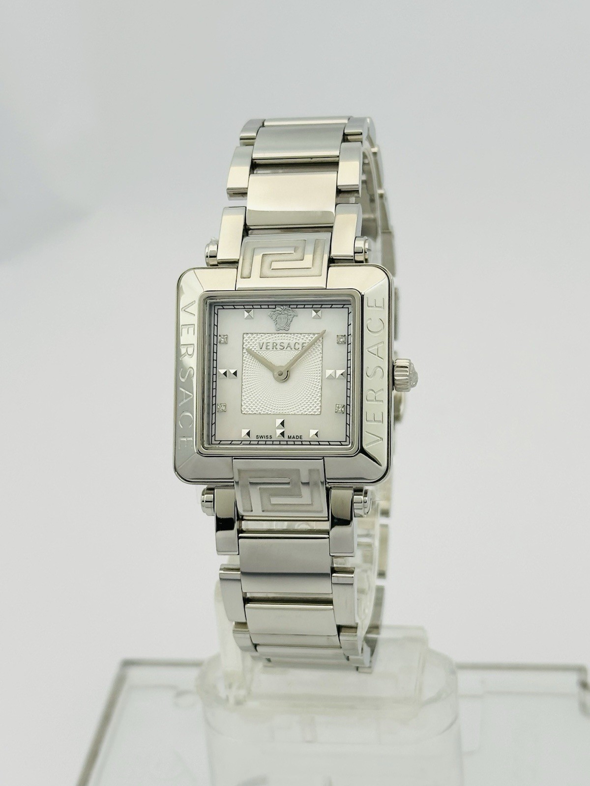 Versace Women’s 88Q99SD497S099 Rêve Carré Diamonds Stainless Steel Watch 88Q