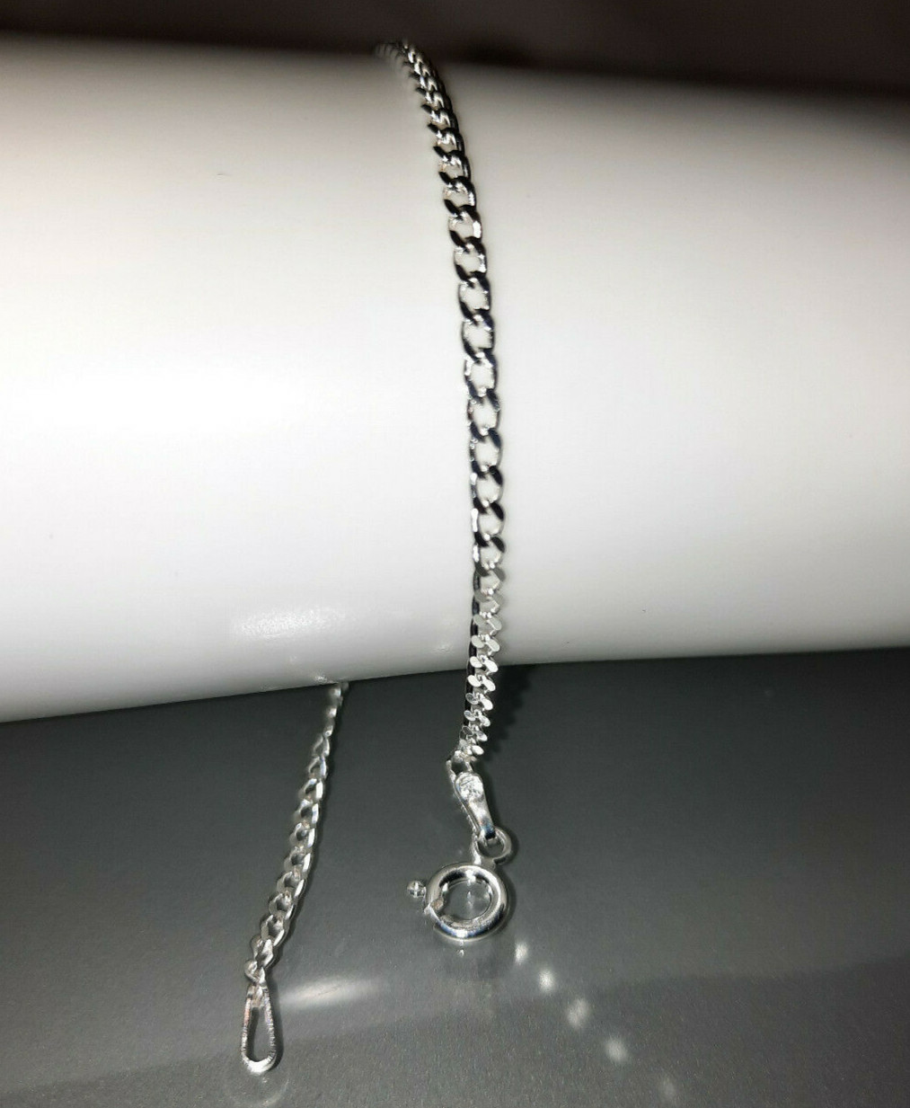 Italian Sterling Silver Curb Link Bracelet (7.50 In) (1.90 g)
