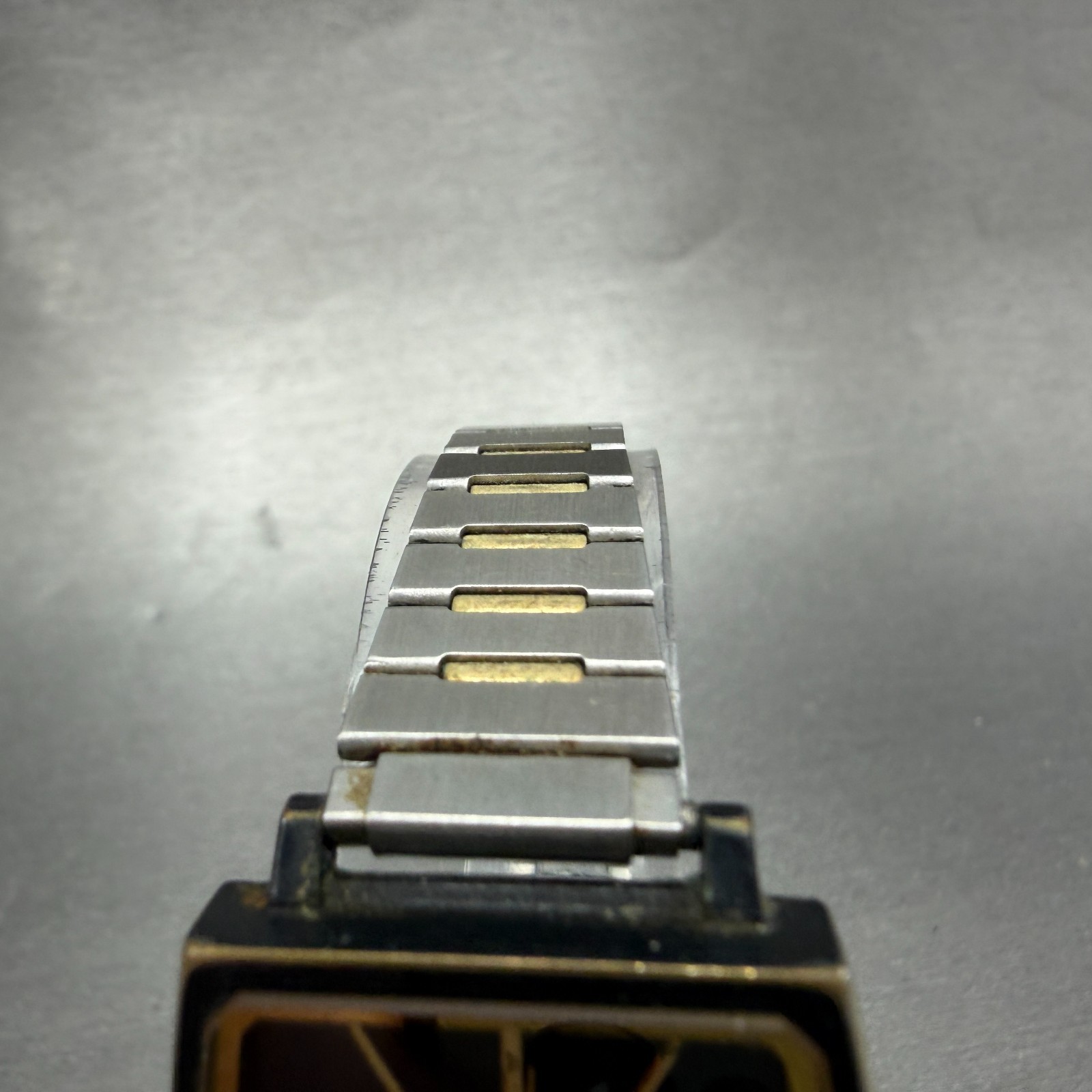 Citizen CQ Tank Watch Men 26mm Black Dial Black & Gold Tone 3630-891309 PARTS