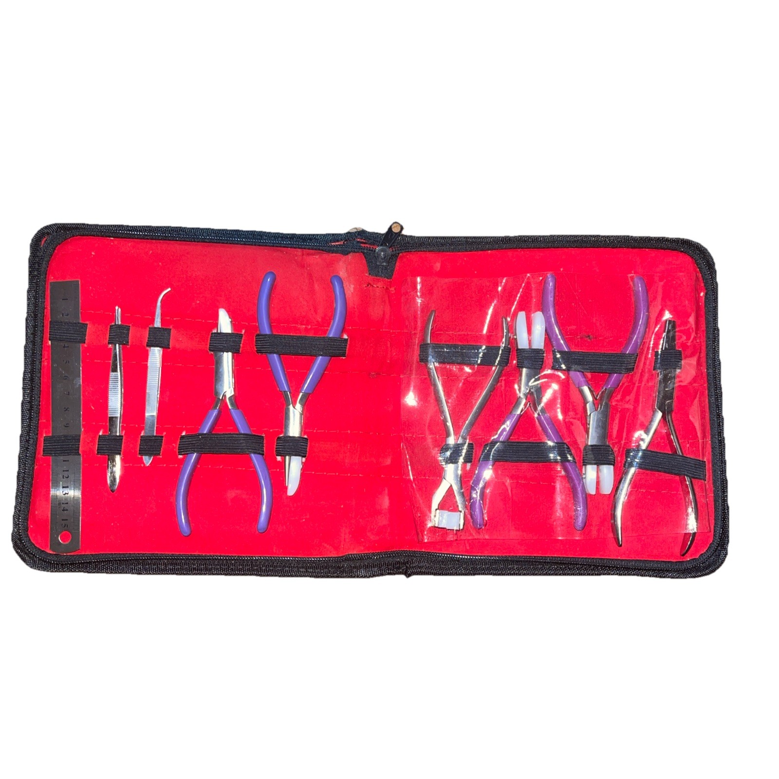 ODM 9 ADJUSTING Eyeglass Optical ! Optician Tools Pliers Bent Nose Rimless set