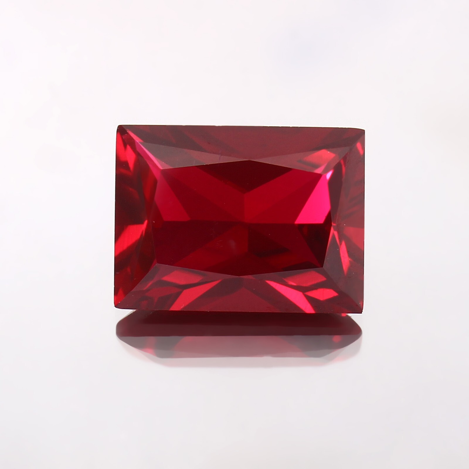 Synthetic Garnet Lab Created Baguette Princess Cut Gemstone,4×6-15x20mm,1pcs