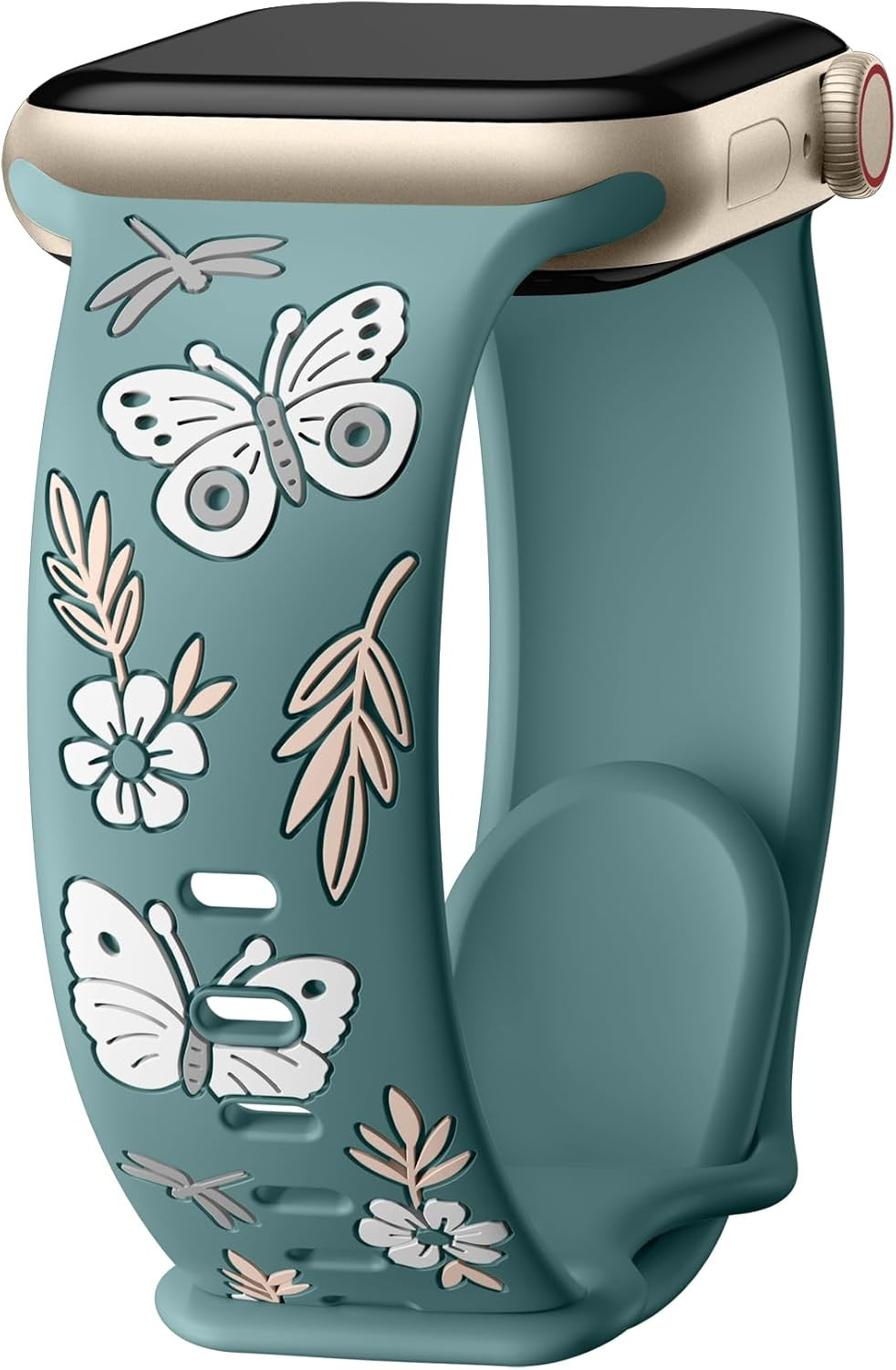 Floral Band Compatible with Apple Watch Band for Women 40Mm 38Mm 41Mm 42Mm 44Mm
