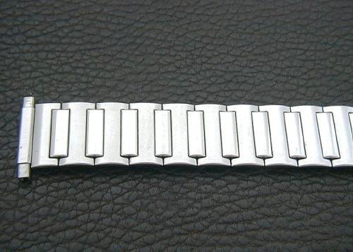 NOS Adjustable 16mm to 22mm Mid-Century Flexon Stainless Watch Band!