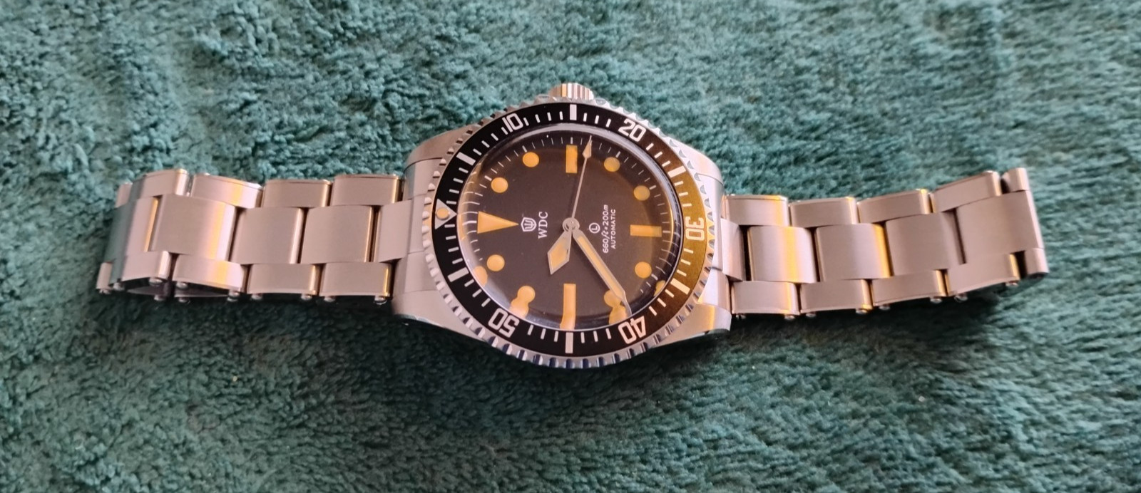 Retro 41mm Watchdives “Milsub” Automatic Diver; PT5000 4Hz, “Rivet” Bracelet!