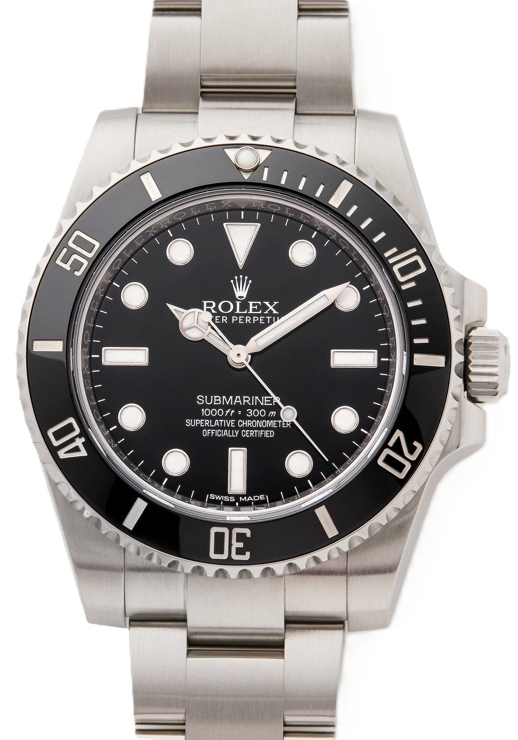 Rolex Submariner No Date 114060 Mens Pre-Owned Watch w/ Papers