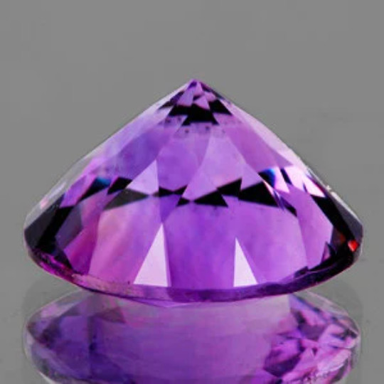 7.00 mm 1 pieces Round AAA Fire IntensAAA Purple Amethyst Natural (Flawless-VVS)