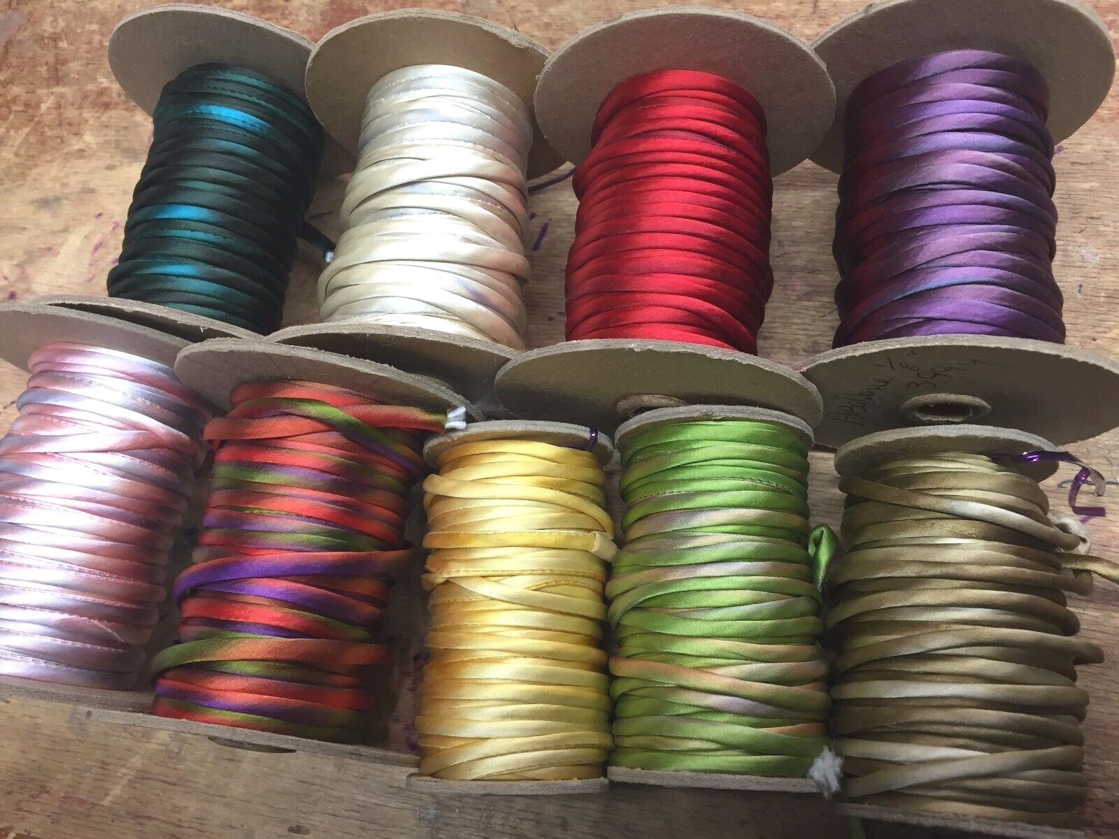 silk satin piping tubing hand dyed 1/8″ bias 1yd USA