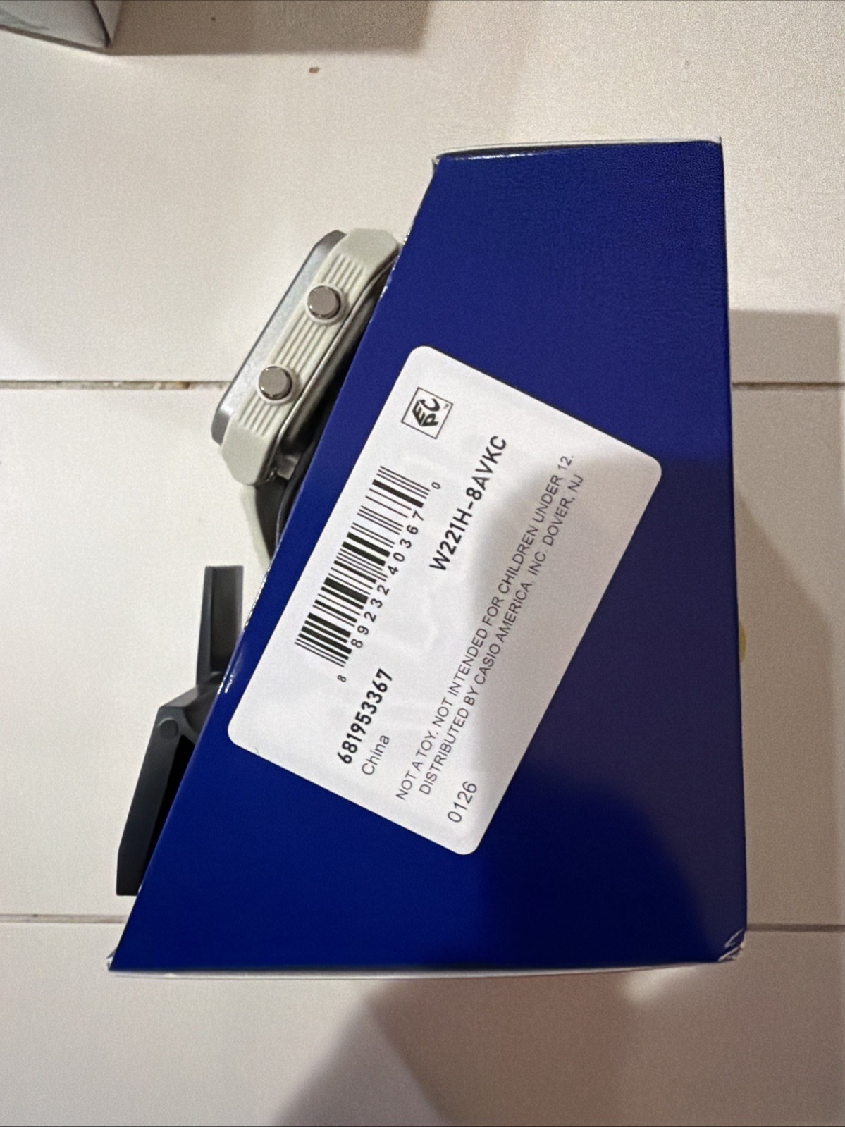 Casio White Digital Resin Watch with 10 Year Battery and 50M Water Resistance