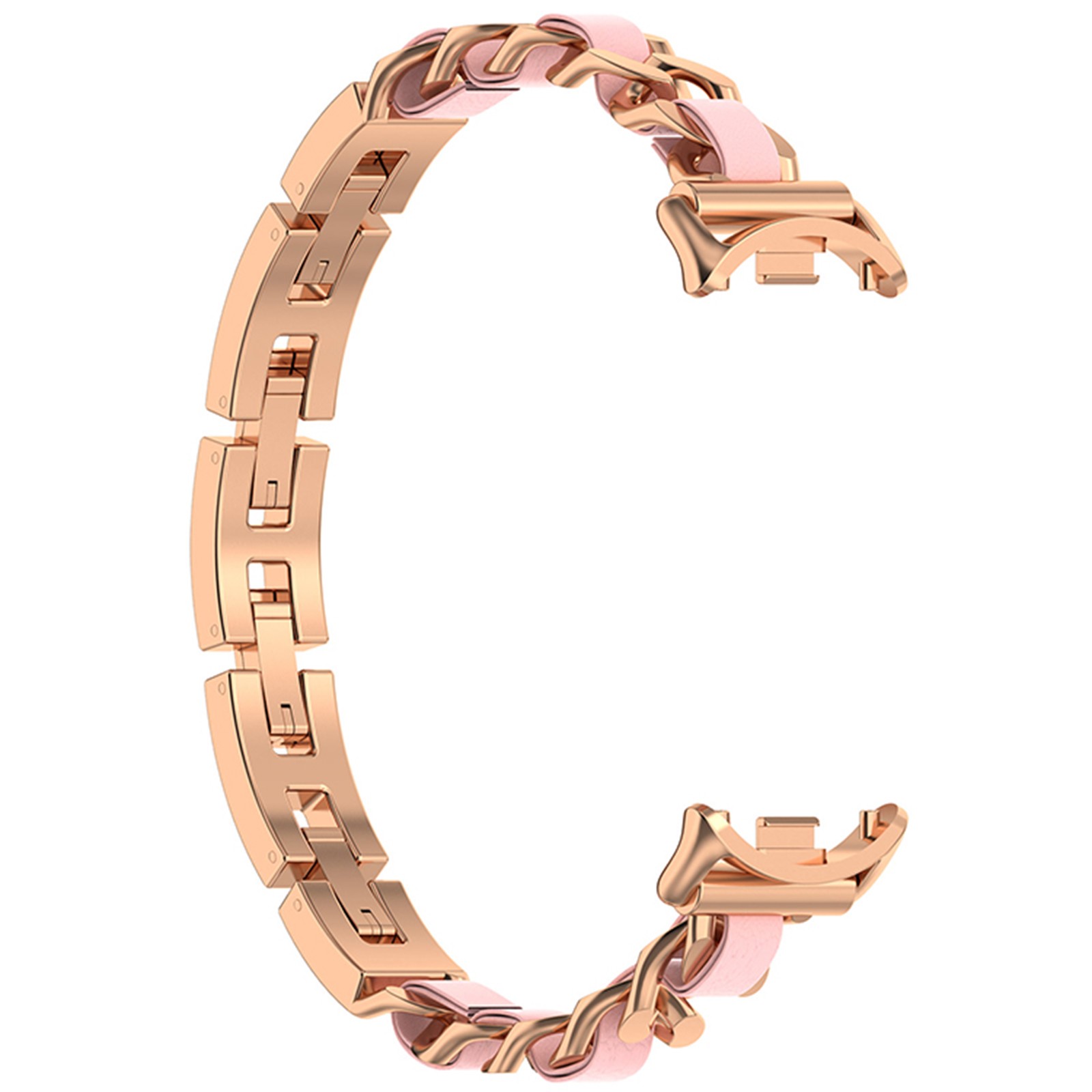 Black/Silver/Rose Gold Fashion Bracelet Model Metal Watch Strap Belt for Band8