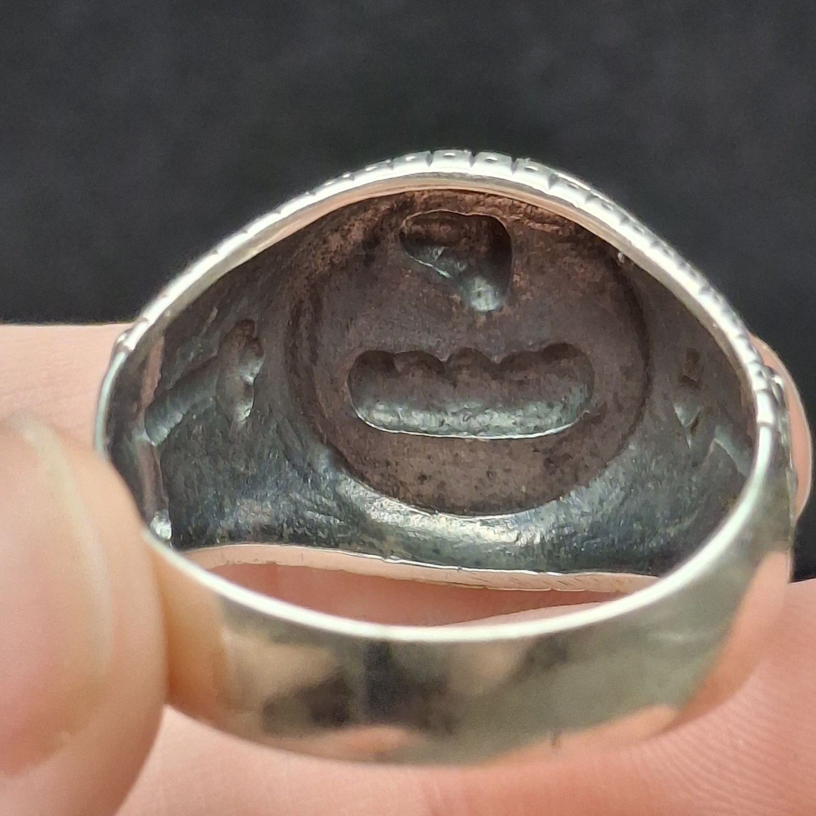 Men’s 925 Sterling Silver Viking Ship Ring Norse Longship Oxidized Sz 12.5