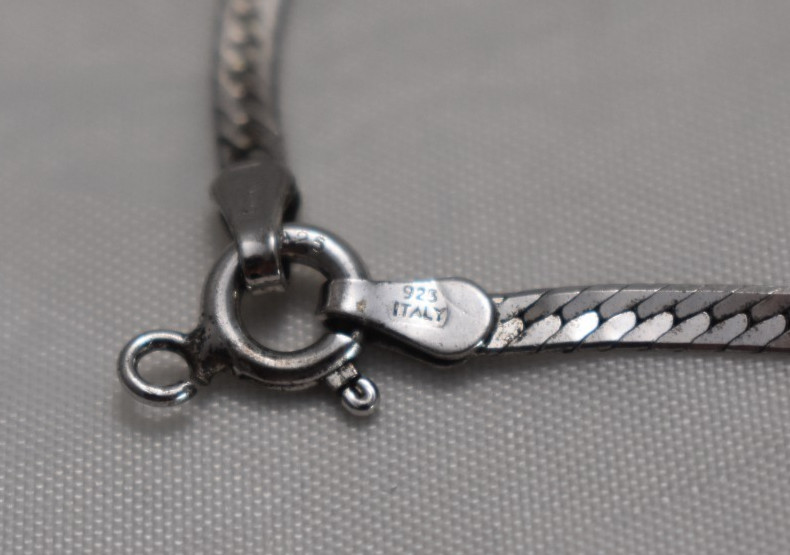925 STERLING SILVER Necklace CHAIN Made in Italy 30 Inches 8 grams
