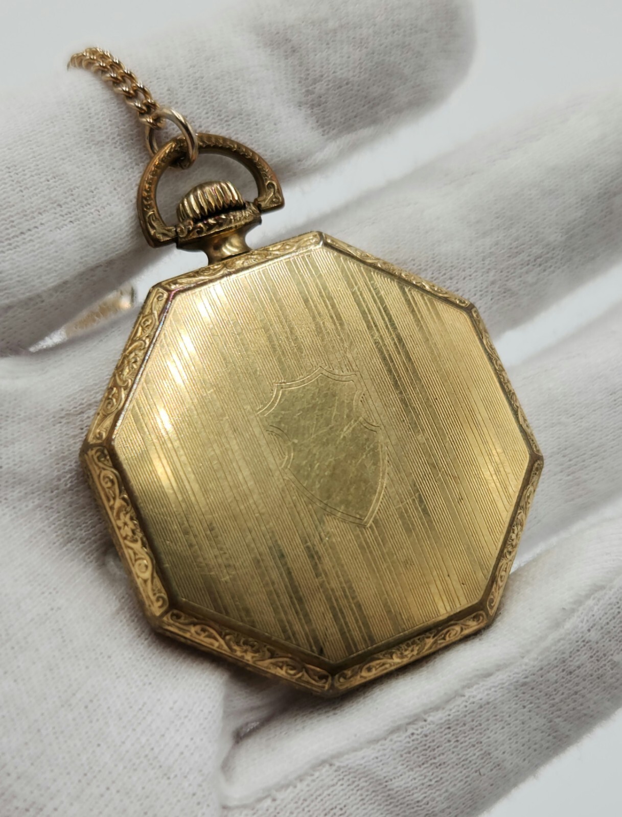 Illinois Supreme Double Roller Octagonal Pocket Watch – FOR PARTS / REPAIR
