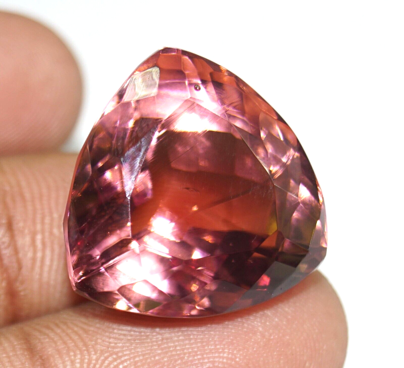 Natural 16.50 Ct Bi – Color Changing Andalusite Certified Cushion Loose Gemstone