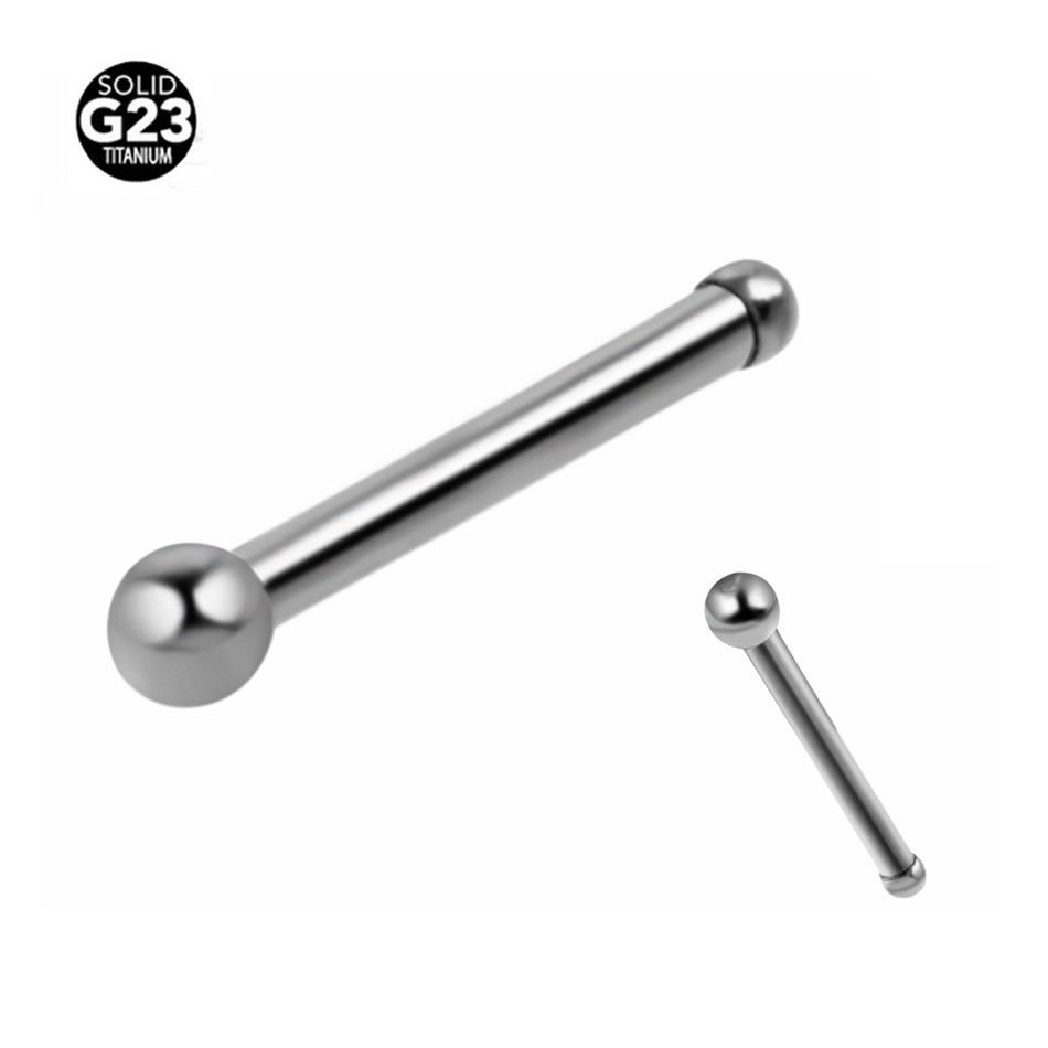 Titanium Nose Stud 1.5mm Ball 20g (0.8mm) G23 Surgical Grade Ball End Piercing