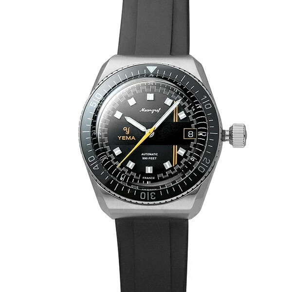 YEMA Meangraf Sous-marine Y60 YMEAN22-CRBS SS Sapphire Crystal 39mm Men’s NEW