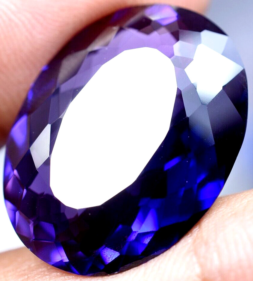 Natural 32.40 Ct Boysenberry Sapphire GGL Certified fabulous Loose Gemstone