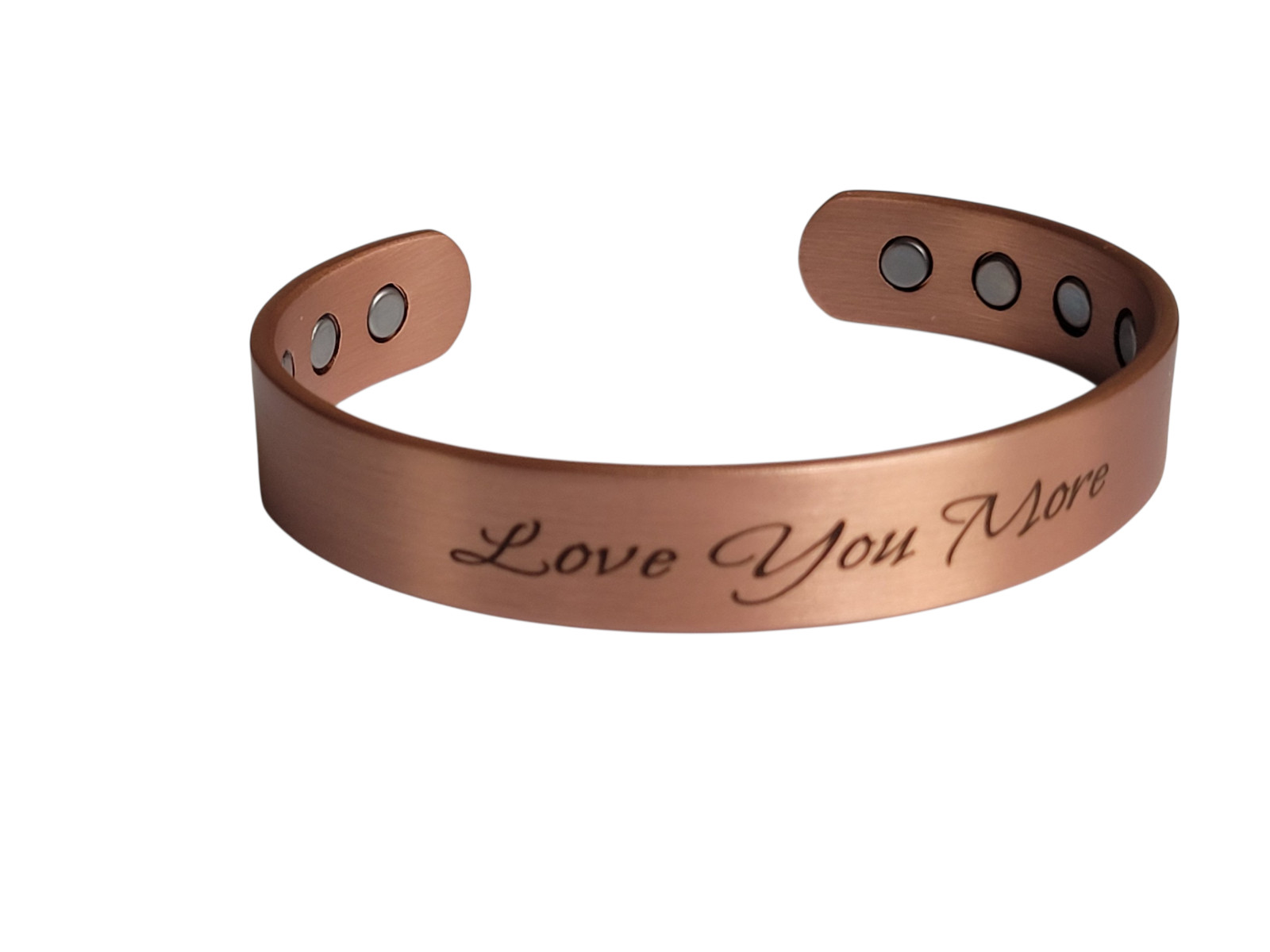 Pure Solid Copper Magnetic Bracelet Arthritis Pain Therapy Cuff Love You More