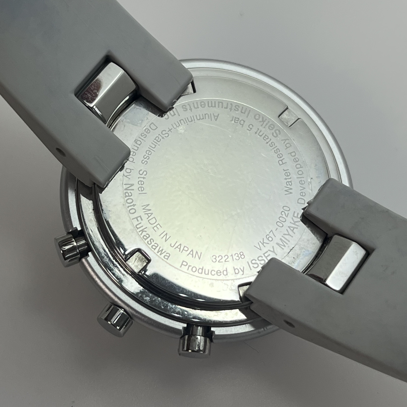 Seiko Issey Miyake TRAPEZOID NAOTO FUKASAWA Qz Watch Japan Date Unused #B875