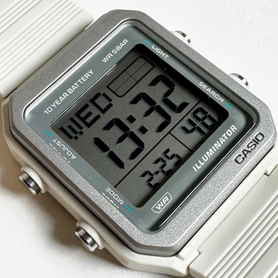 CASIO Collection W-221H-8AJF Ivory Water Resistant up to 5 ATM, LED Backlight