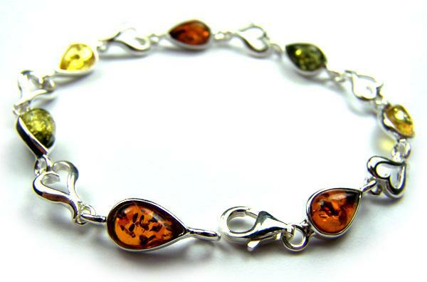 Silver-Marco Designer Bracelet Amber Jewellery EBR0129