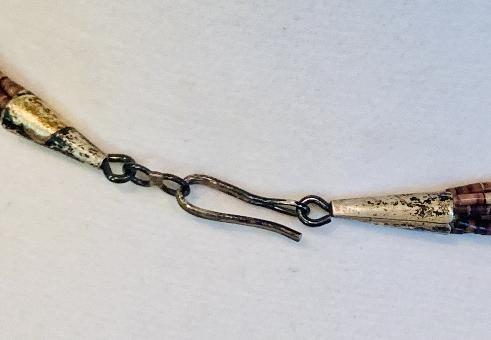 Huge! Native American 7 Strand Fetish Necklace 119 Carved Stone Animals Silver