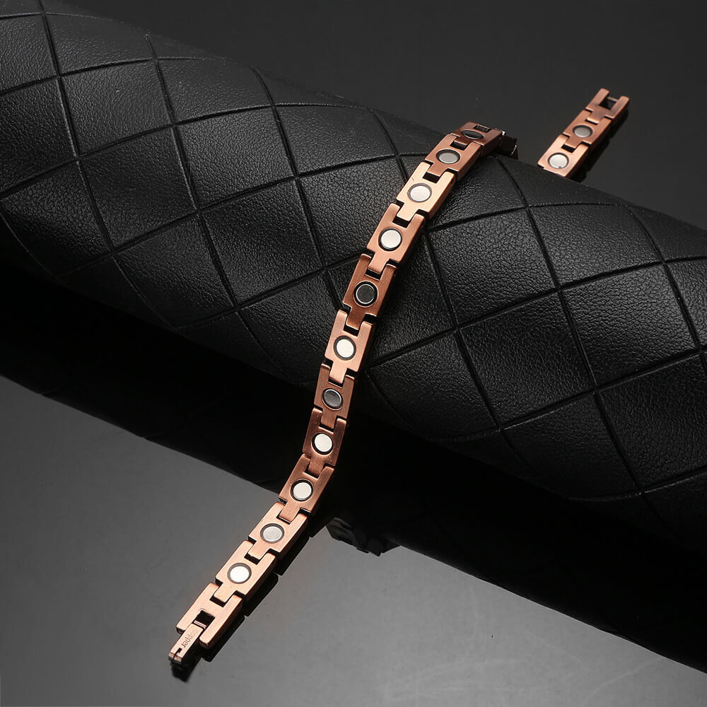 Copper Magnetic Bracelet Gorgeous Cross Balance Arthritis Pain Relief Energy