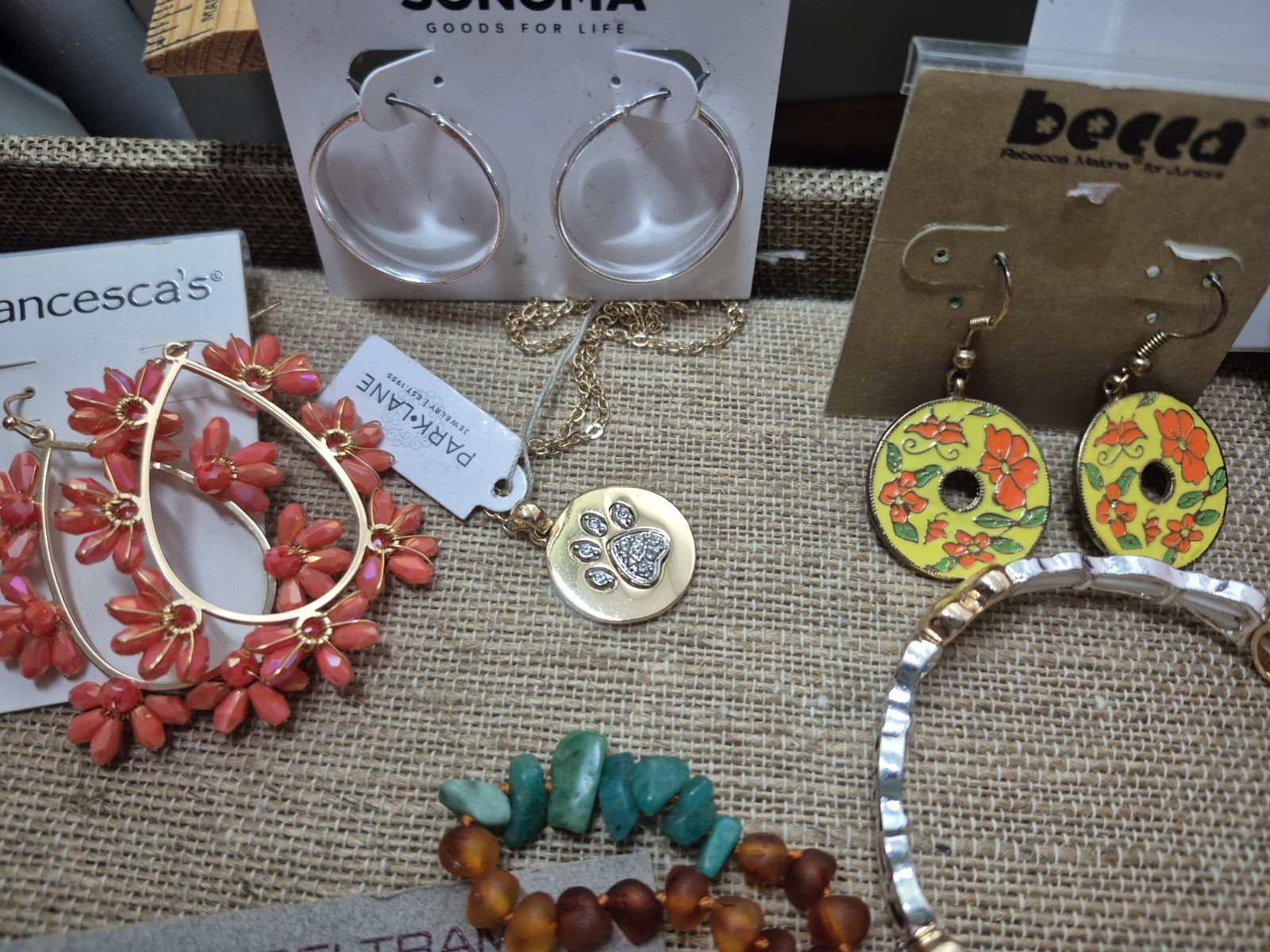 New With Tag Lot Designer Signed Jewelry Necklaces Bracelets Earrings Ring