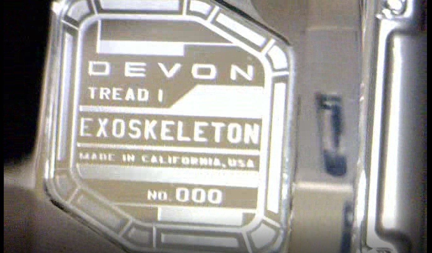 DEVON Tread 1 EXOSKELETON – ONLY PRODUCTION PIECE IN EXISTENCE
