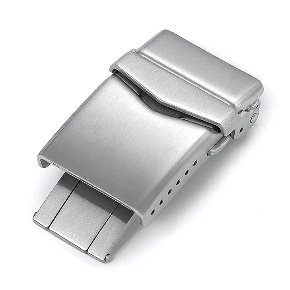 316L Solid Folding Watch Clasp18 20 22mm Stainless Steel Watch Band Buckle