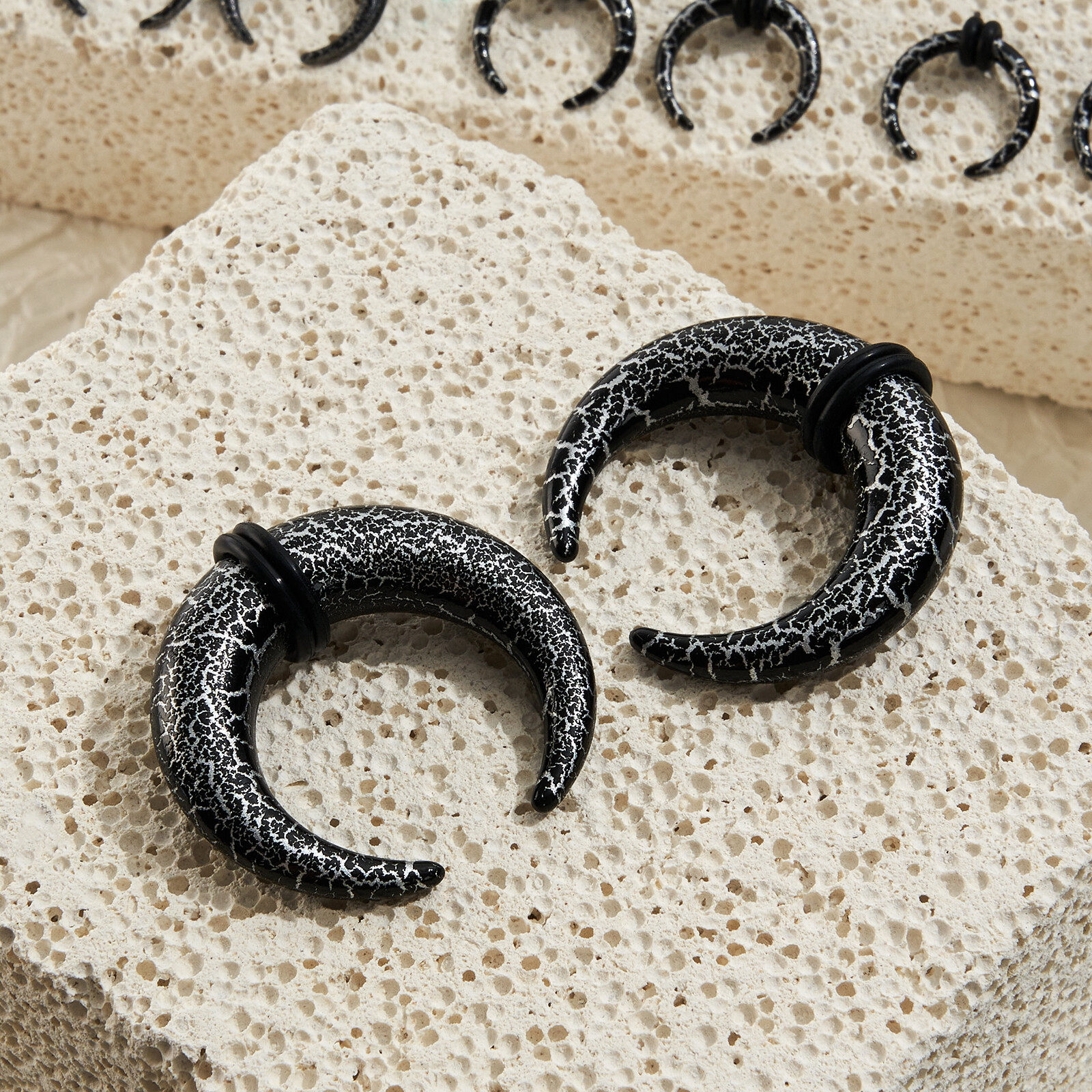 18Pcs Septum Stretching Kit 14G-00G Pincher Nose Ring Piercing Ear Tapers Gauges