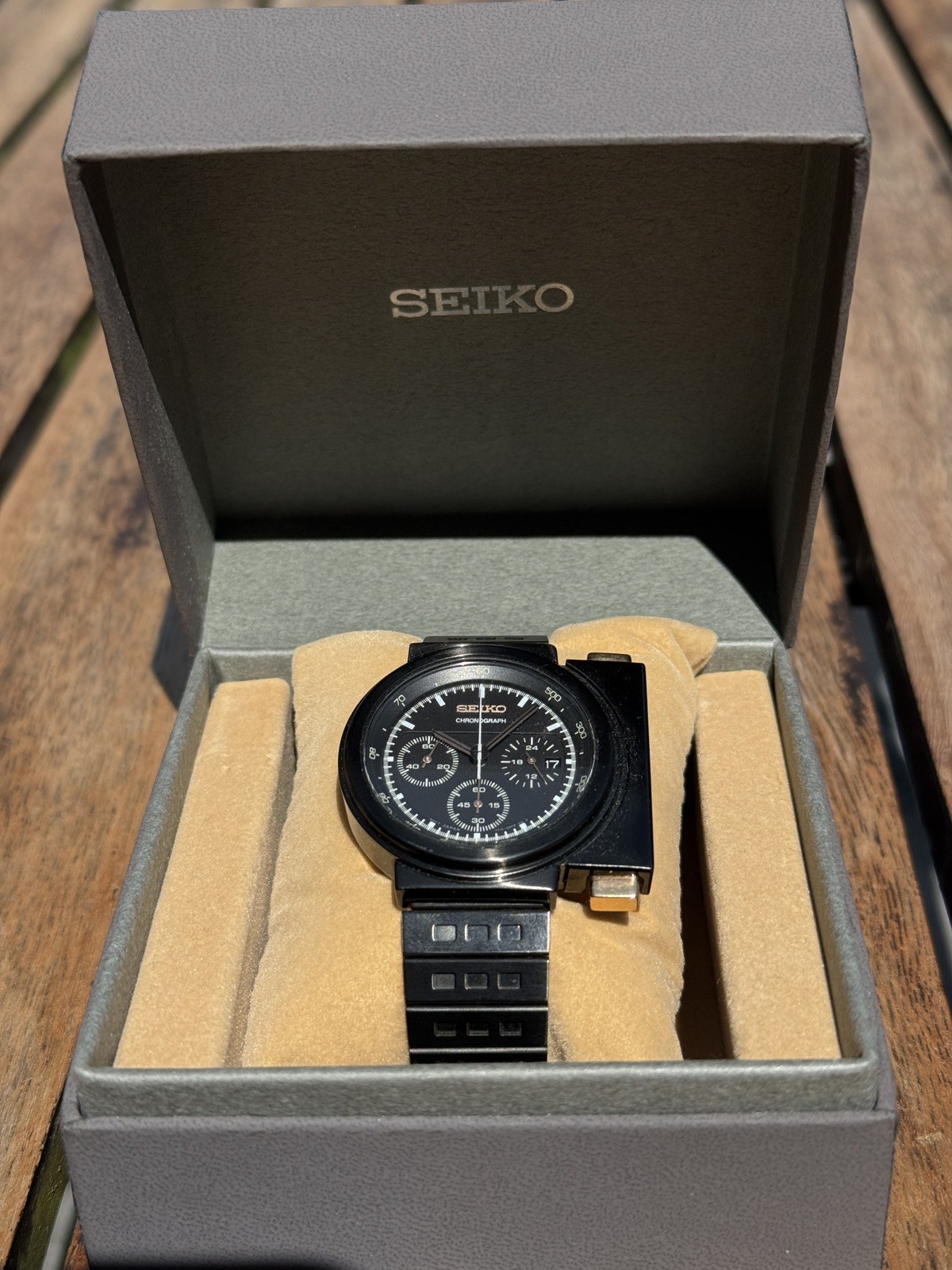 New Seiko Spirit Chronograph Giugiaro Design SCED043 – Ripley