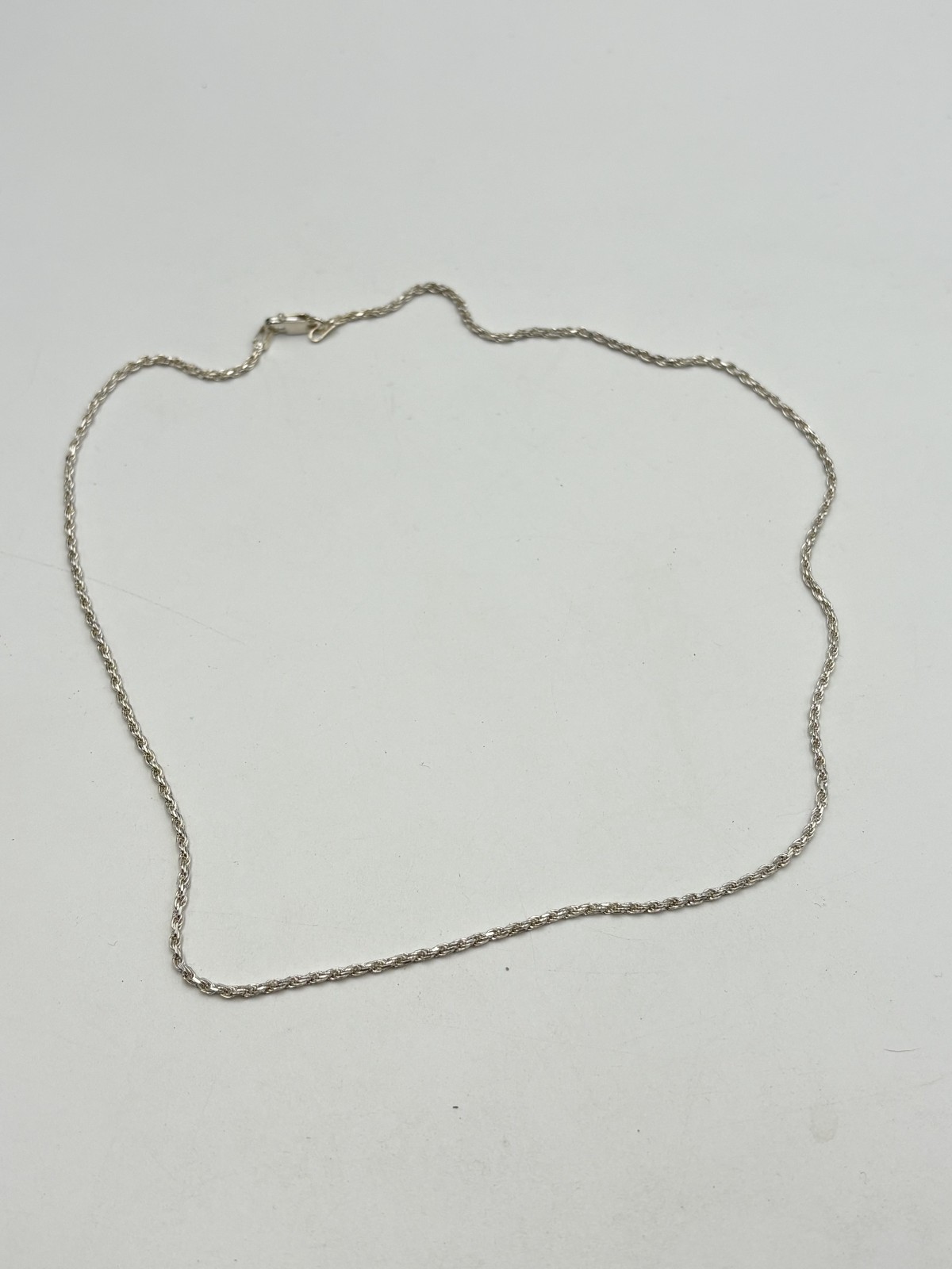 STERLING SILVER 925 ITALY 18″ ROPE CHAIN NECKLACE 1.7mm wide 5.6g