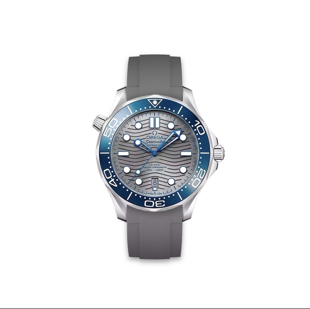 OMEGA Seamaster Diver 300M Grey Dial Blue Bezel 210.32.42.20.06.001 – FULL SET