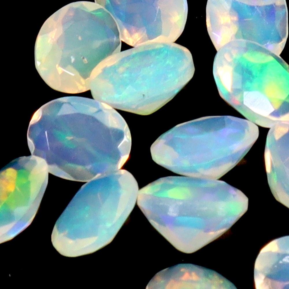 Oval Cut AAA Floral Flash Play Of Color Crystal Fire Opal 4.23ct 5x4mm 20pcs Lot